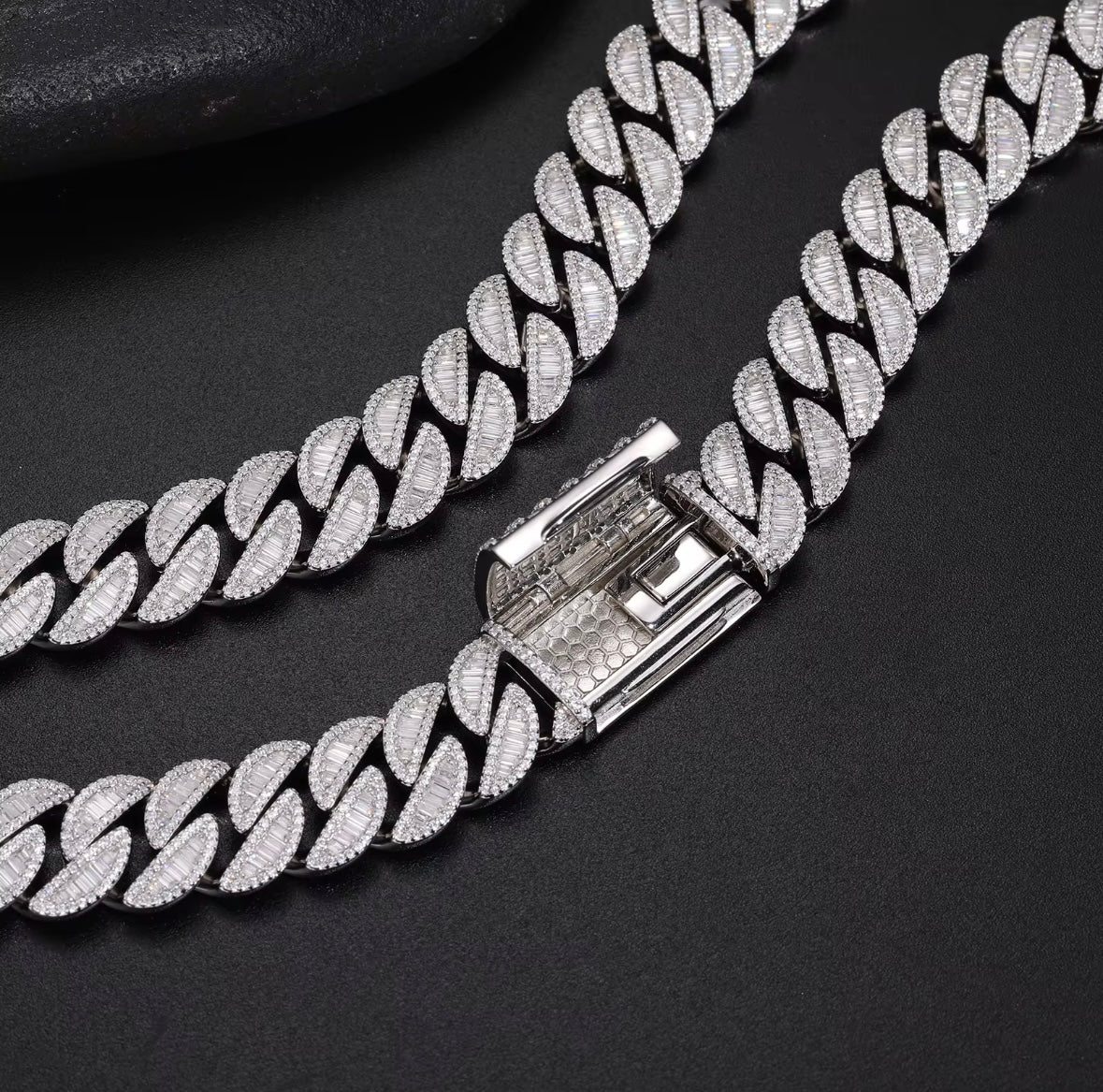 Kubanskt baguette halsband 15mm
