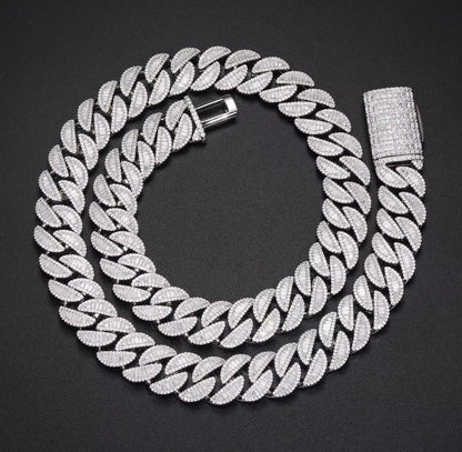 Kubanskt baguette halsband 15mm