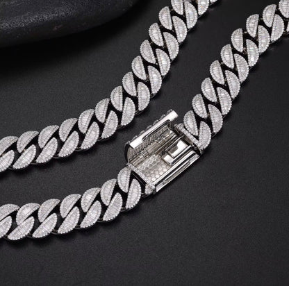 Kubanskt baguette halsband 15mm