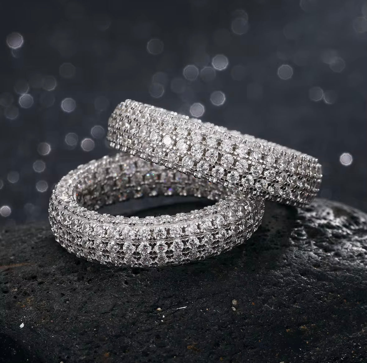 Diamantfylld ring