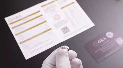 3 stens Vigselring 1.0ct / 0.3ct